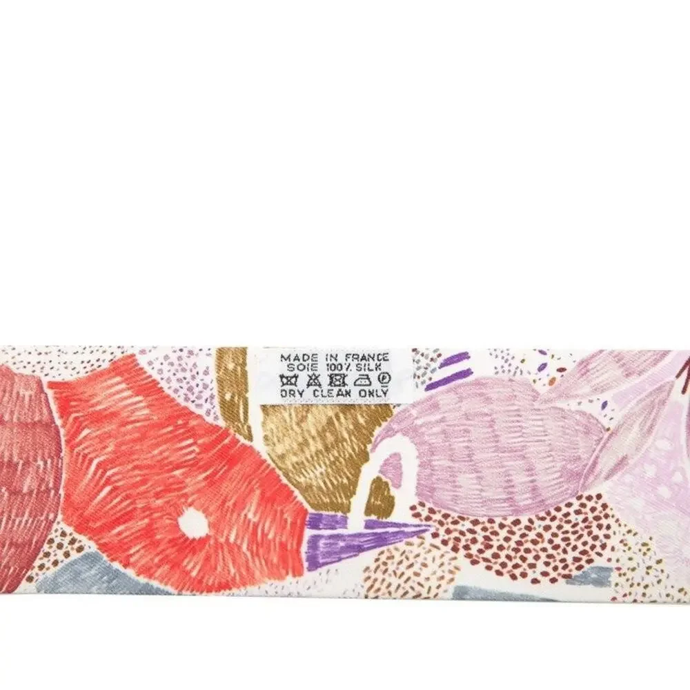 Hermes Twilly Chacun Fait Son Nid Scarf Multicolor